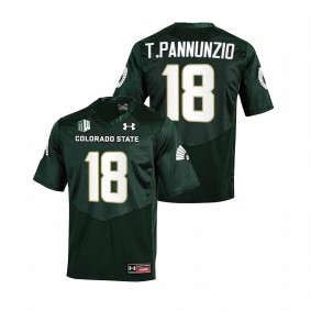 Thomas Pannunzio Colorado State Rams College Football 2022 Green #18 Jersey