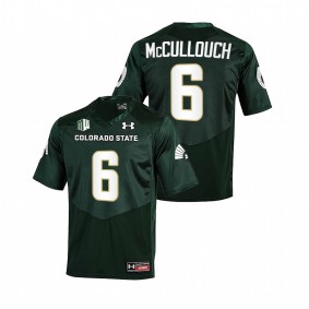 Ty McCullouch Colorado State Rams College Football 2022 Green #6 Jersey