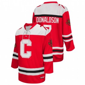 Men Cornell Big Red Cam Donaldson #7 Red College Hockey Jersey