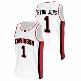 Davidson Wildcats Lee Hyun-jung 2022 White College Basketball Men Jersey