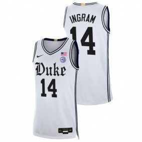 Brandon Ingram #14 White Duke Blue Devils 2021-22 Alumni Limited The Brotherhood Jersey