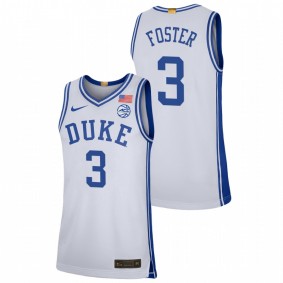 Duke Blue Devils Caleb Foster White College Basketball 2023 Classc Men Jersey