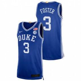 Duke Blue Devils Caleb Foster Royal Elite Basketball 2023 Classc Men Jersey