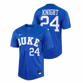 Duke Blue Devils #24 Chad Knight College Baseball Royal Jersey Replica Men