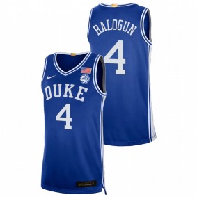 Duke Blue Devils Elizabeth Balogun 2021-22 Royal College Basketball Limited Men Jersey