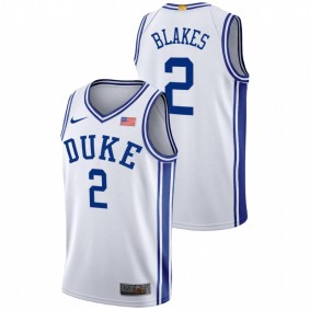 Duke Blue Devils Jaylen Blakes 2021 White Home 2021 Class Jersey