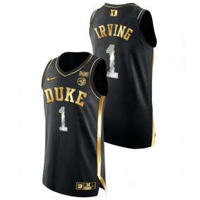 Duke Blue Devils Kyrie Irving Black Golden Edition NBA Alumni Men Jersey