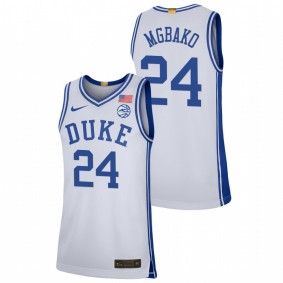 Duke Blue Devils Mackenzie Mgbako White 2023 Classc 5-Star College Basketball Men Jersey