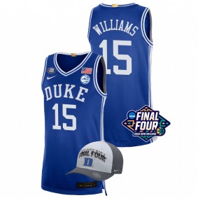 Duke Blue Devils Mark Williams Royal 2022 March Madness Final Four Basketball Men Jersey