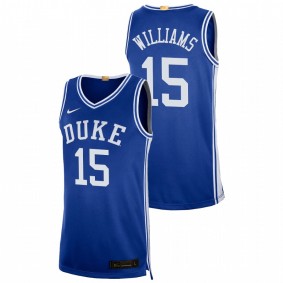 Duke Blue Devils Mark Williams Blue 2022 NBA Draft top prospect Limited Jersey