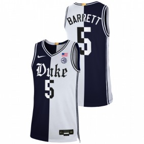 Duke Blue Devils RJ Barrett Black White Cameron Brotherhood Limited Split Edition Men Jersey