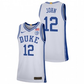 Duke Blue Devils Theo John 2021-22 White College Basketball Limited Men Jersey