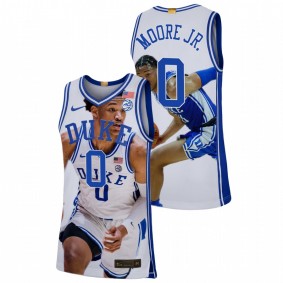 Wendell Moore Jr. #0 Royal Duke Blue Devils Fashion Edition 2022 March Madness Highlights Jersey