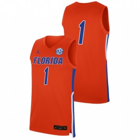 #1 Orange Florida Gators 2021-22 Replica College Basketball Jersey