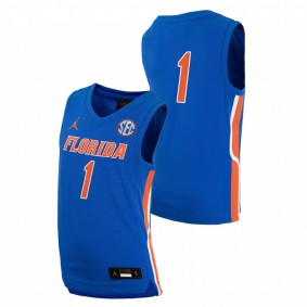 Florida Gators 2021-22 Royal College Basketball Replica Men Jersey