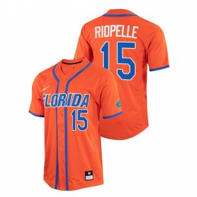 Florida Gators #15 BT Riopelle College Baseball Orange Jersey Full-Button Men