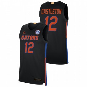 Colin Castleton #12 Black Florida Gators 2021-22 College Basketball Elite Limited Jersey