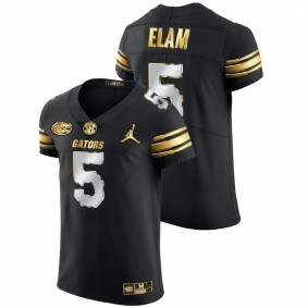 Kaiir Elam Florida Gators Golden Edition Black College Football #5 Jersey