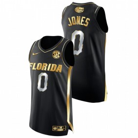 Florida Gators Myreon Jones 2021-22 Black Golden Edition Authentic Men Jersey