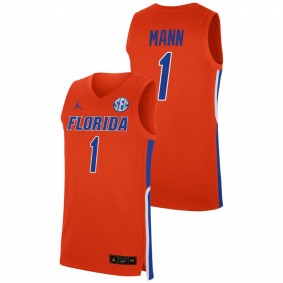 Tre Mann #1 Orange Florida Gators NBA Alumni College Basketball Jersey