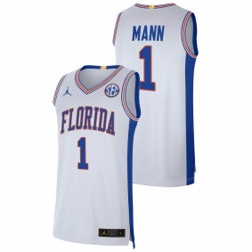 Florida Gators Tre Mann White Elite Limited NBA Alumni Men Jersey