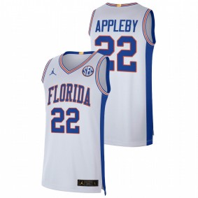 Florida Gators Tyree Appleby 2021-22 White Elite Limited College Basketball Men Jersey