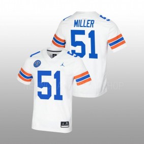 Ventrell Miller Florida Gators Ring Of Honor White Untouchable Football #51 Jersey