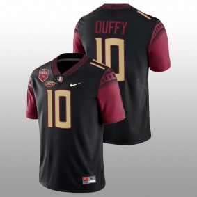 AJ Duffy Florida State Seminoles Seminole Scholar patch Black Men Jersey Game