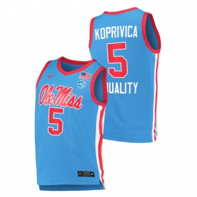 Balsa Koprivica Florida State Seminoles Blue Equality Replica Jersey