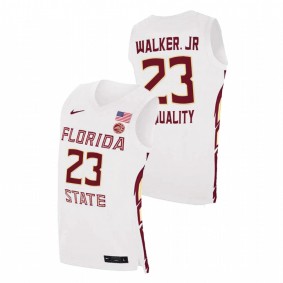 Men Florida State Seminoles #23 White M.J. Walker College Basketball Equality Jersey