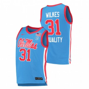 Wyatt Wilkes Florida State Seminoles Blue Equality Replica Jersey