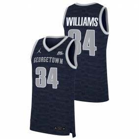 Georgetown Hoyas Reggie Williams Navy College Basketball Alumni Men Jersey