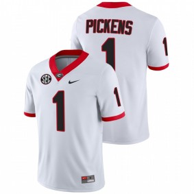 George Pickens Georgia Bulldogs College Football White #1 Jersey