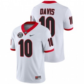 Thomas Davis Georgia Bulldogs White College Football NFL Alumni Jersey