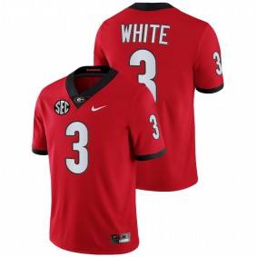 Zamir White Georgia Bulldogs 2021-22 Red College Football Game Jersey