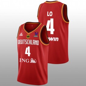 Maodo Lo Germany Basketball FIBA EuroBasket 2022 Red Men Jersey