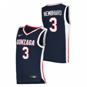 Andrew Nembhard Gonzaga Bulldogs 2020-21 Navy Elite College Basketball Jersey