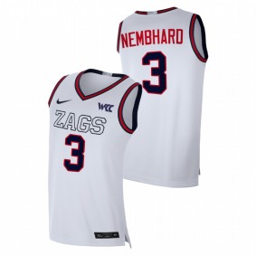 Gonzaga Bulldogs Andrew Nembhard 2021-22 White College Basketball Replica Men Jersey