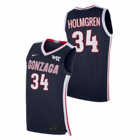 Gonzaga Bulldogs Chet Holmgren 2021-22 Navy College Basketball Elite Men Jersey