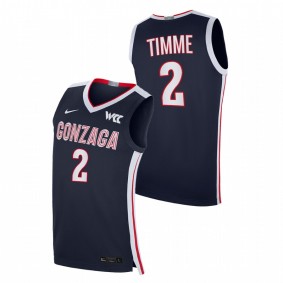 Gonzaga Bulldogs Drew Timme 2021-22 Navy College Basketball Elite Men Jersey