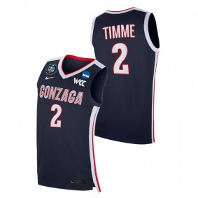 Drew Timme Gonzaga Bulldogs Navy 2021 March Madness Final Four WCC Jersey