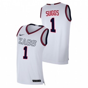 Jalen Suggs Gonzaga Bulldogs 2020-21 White Replica College Basketball Jersey