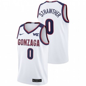 Gonzaga Bulldogs Julian Strawther 2021-22 White College Basketball Limited Men Jersey