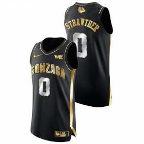 Julian Strawther Gonzaga Bulldogs Black Golden Edition College Basketball Jersey