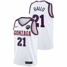 Men Gonzaga Bulldogs #21 White Oumar Ballo Limited 2021 WCC Mens Basketball Conference Tournament Champions Jersey