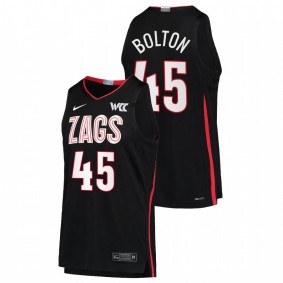 Gonzaga Bulldogs Rasir Bolton 2022 Black College Basketball Limited Men Jersey