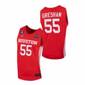 Houston Cougars Brison Gresham Scarlet 2021 March Madness Final Four Home Jersey