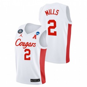 Houston Cougars Caleb Mills White 2021 March Madness Final Four Classic Jersey