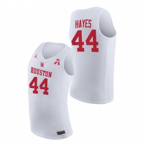 Men Houston Cougars Elvin Hayes White Home 2021 March Madness Jersey