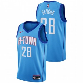 Alperen Sengun Houston Rockets Blue City Edition 2021 NBA Draft Jersey